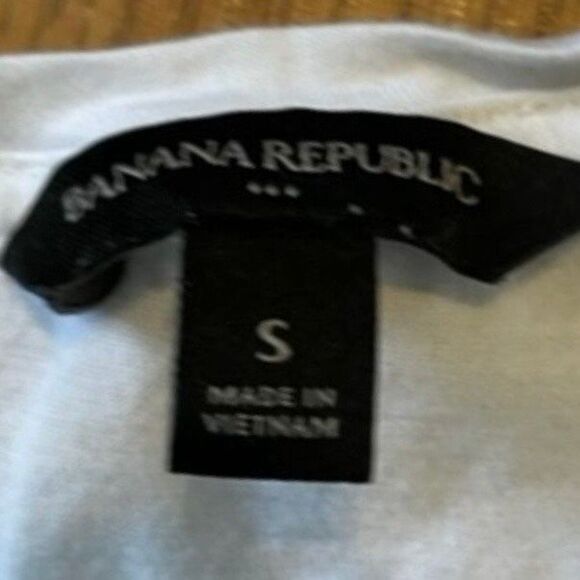 Banana Republic Pineapple Graphic Tee White Green Orange Knit Short Sleeve S - Picture 4 of 6
